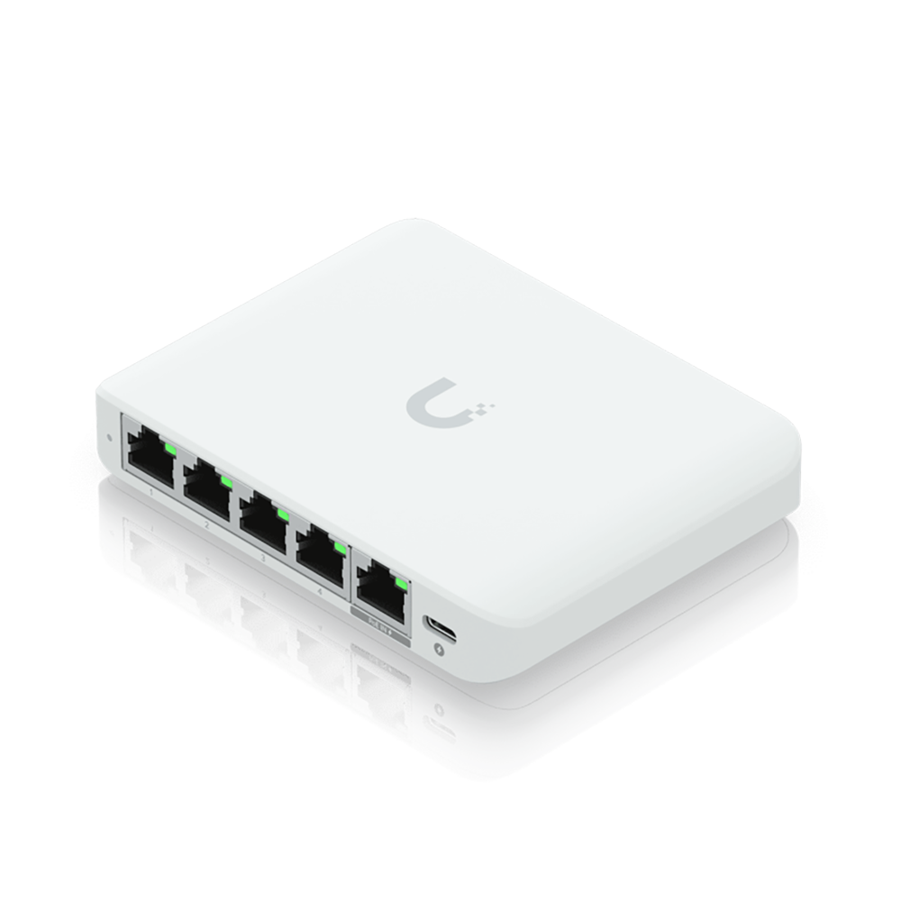 Коммутатор Ubiquiti UniFi Switch Flex Mini 2.5G Compact, 5-port 2.5G switch that can be powered with