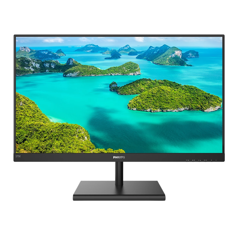 Монитор Philips 27" 275E1S черный IPS LED 16:9 HDMI матовая 1000:1 250cd 178гр/178гр 2560x1440 75Hz 