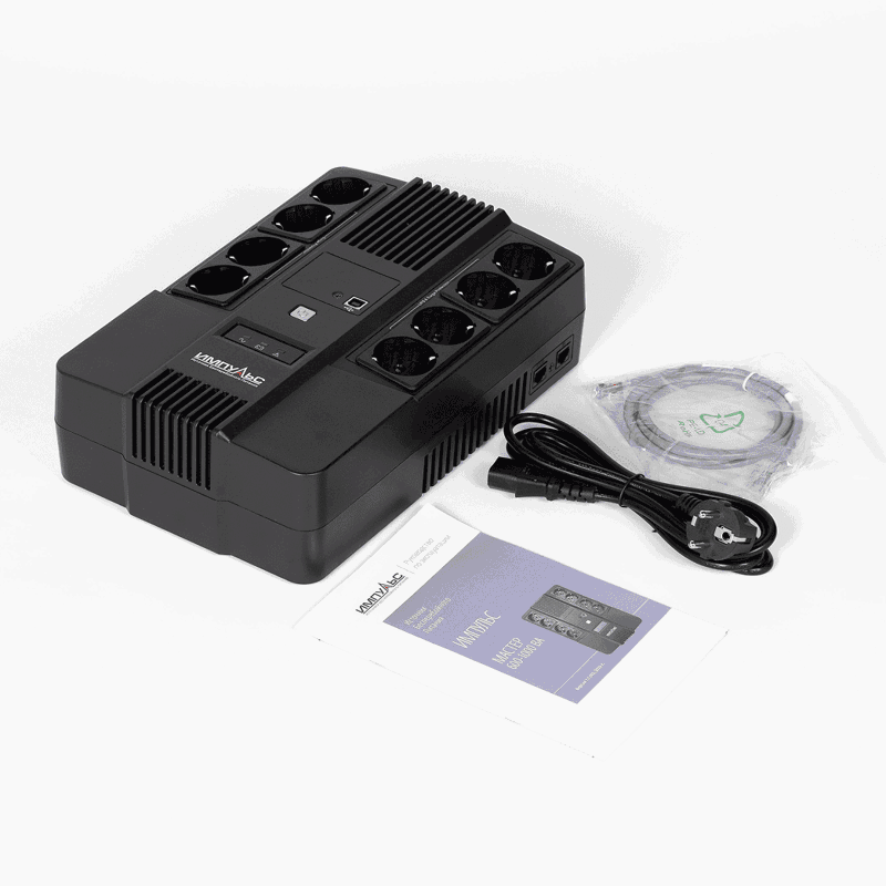 Источник бесперебойного питания Импульс Мастер 600 360Вт 600ВА черный