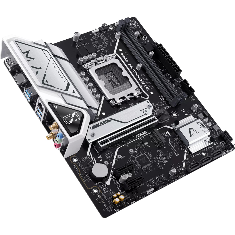 Материнская плата ASUS B760M-AYW WIFI-SI, Socket1700, Intel B760, 2xDDR5 DIMM, PCI-Ex16, 4SATA3, 7.1