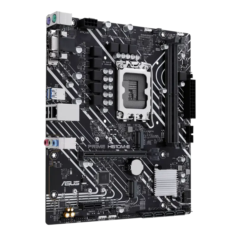 Материнская плата Asus PRIME H610M-E-CSM Soc-1700 Intel H610 2xDDR5 mATX AC`97 8ch(7.1) GbLAN+VGA+HD