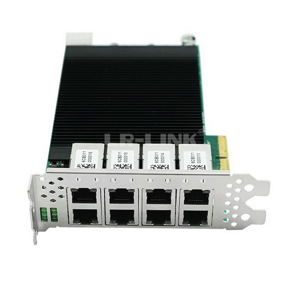 Сетевой адаптер Lr-Link LRES2008PT PCIe 2.1 x4, Intel i350, 8*RJ45 1G NIC Card, Dual Slot (302359)