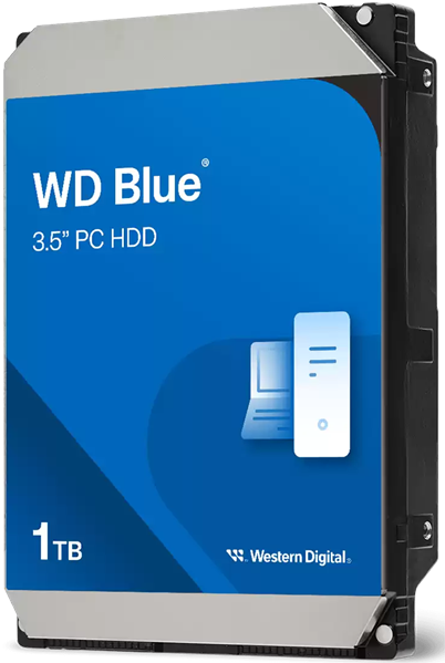 Жесткий диск Western Digital Blue HDD 3.5" SATA 1TB, 5400 rpm, 64MB buffer, WD10EARZ, 1 year