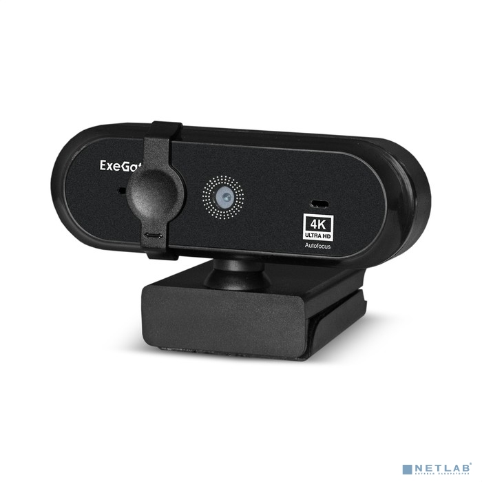 Exegate EX287383RUS Веб-камера ExeGateStream HD 4000 4K UHD T-Tripod (матрица 1/3" 8 Мп, 3840x2160, 