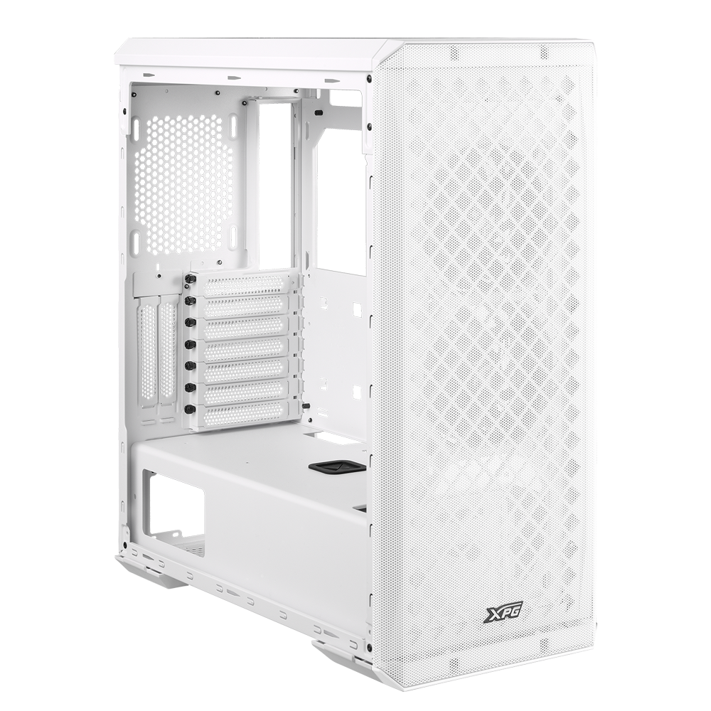 Корпус XPG DEFENDER WHITE [DEFENDER-WHCWW] (Midi-Tower, белый, TG, 120mm fan*3)