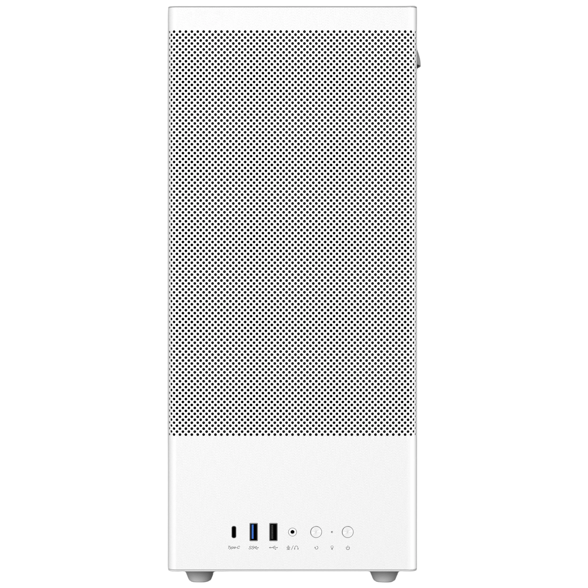 Корпус для ПК ACD Citadel 108W ATX, Type-C + 2XUSB ports + HD audio combo, Mesh, TG, White.