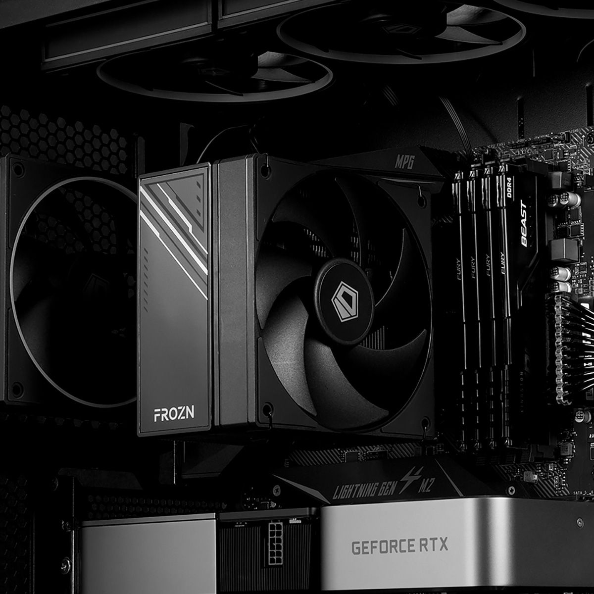 Устройство охлаждения(кулер) ID-Cooling Frozn A410 Soc-AM5/AM4/1200/1700/1851 черный 4-pin 29.85dB A