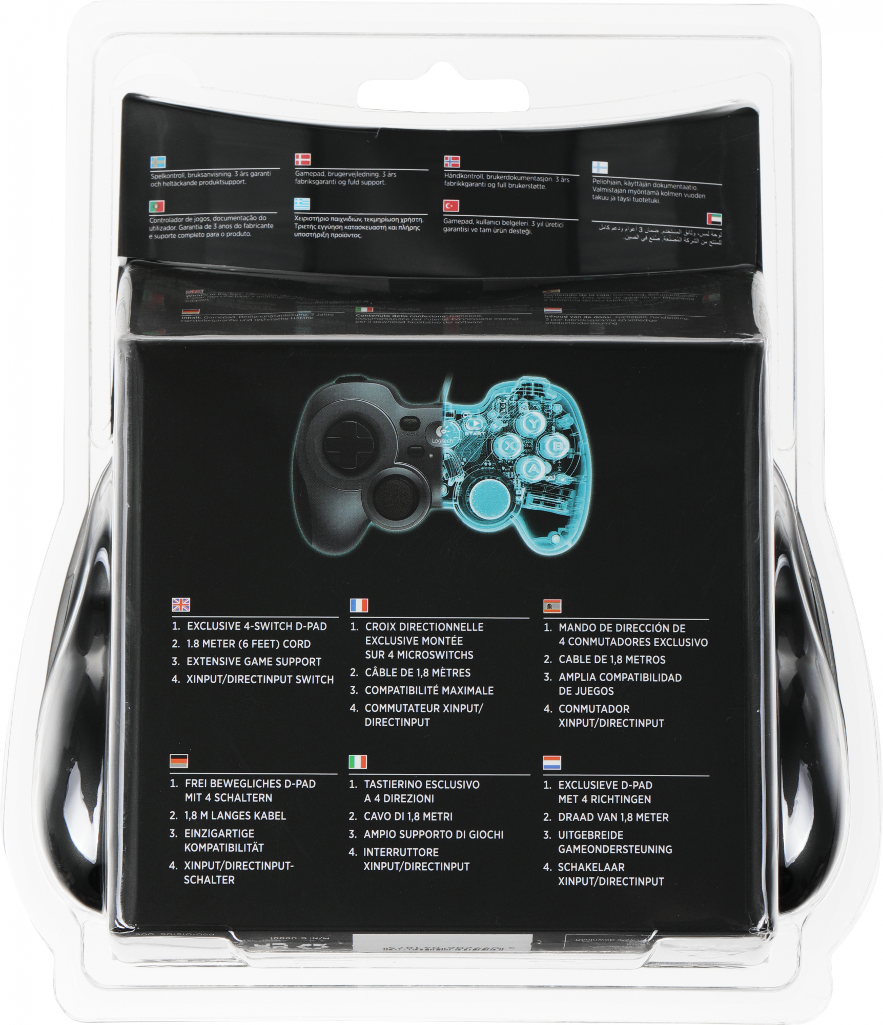 Геймпад Logitech F310 синий/черный USB (940-000138)