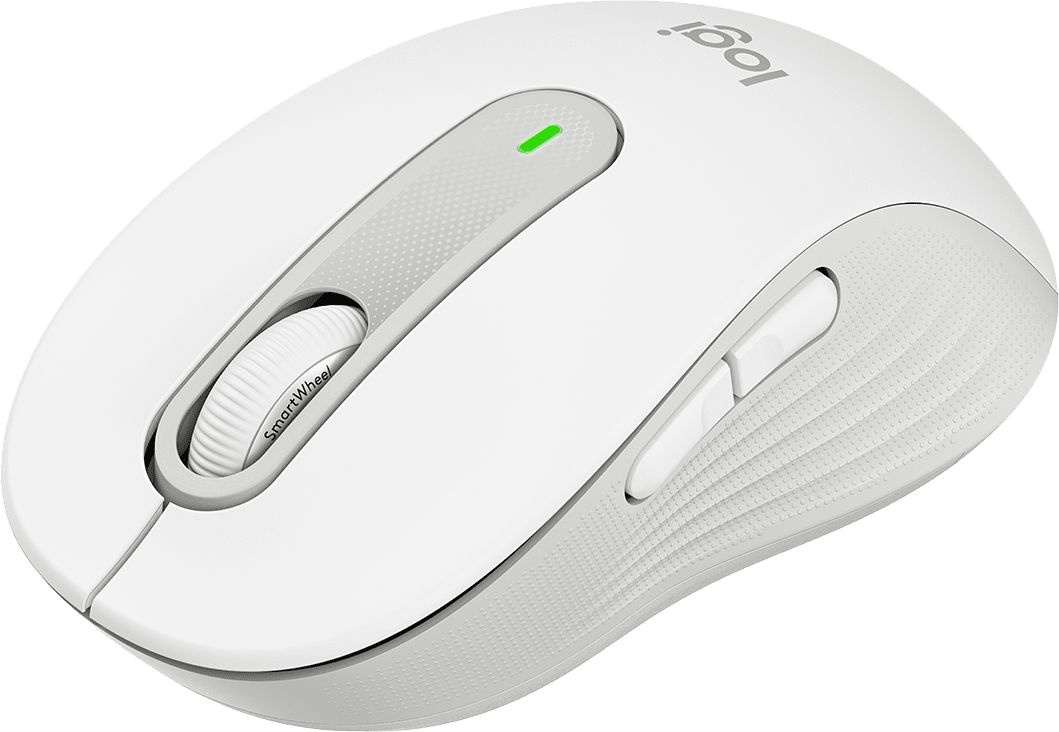 Мышь Logitech M650 белый/серый оптическая 4000dpi беспров. BT/Radio USB 4but (910-006255)
