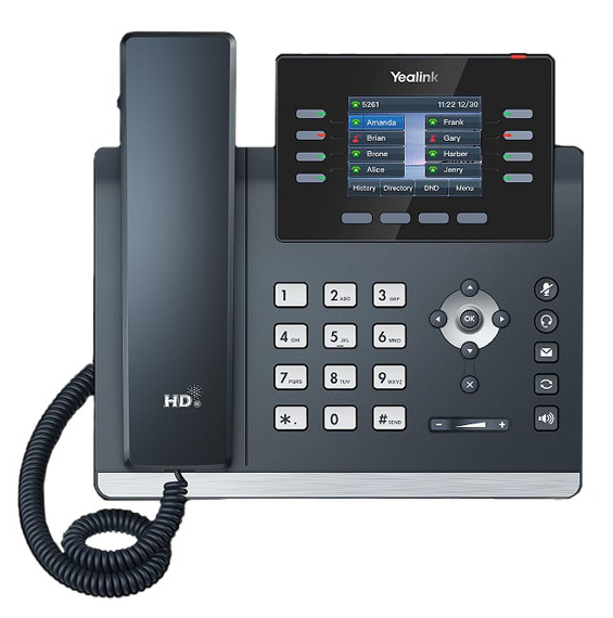 Телефон IP Yealink SIP-T44W черный