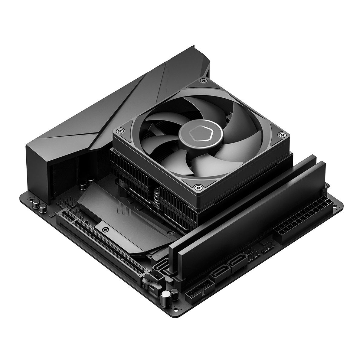 Устройство охлаждения(кулер) ID-Cooling IS-53-XT Soc-AM5/AM4/1200/1700/1851 черный 4-pin 14-33.2dB A