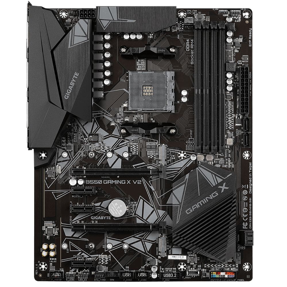Материнская плата Gigabyte B550 GAMING X V2 Soc-AM4 AMD B550 4xDDR4 ATX AC`97 8ch(7.1) GbLAN RAID+DV