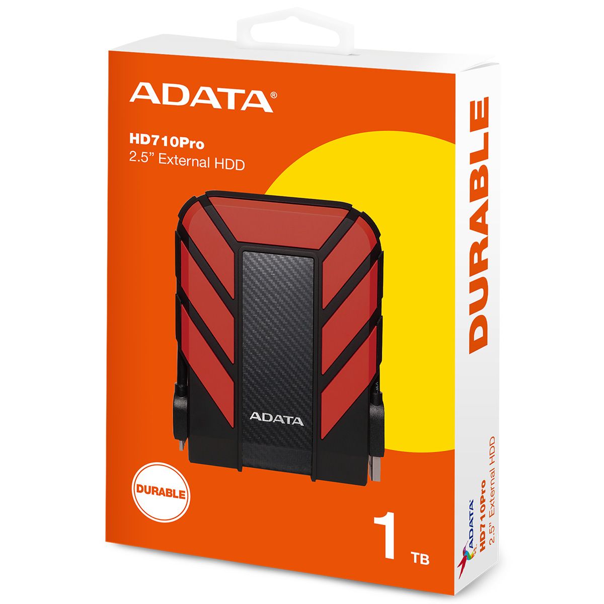Жесткий диск A-Data USB3.0 1TB AHD710P-1TU31-CRD HD710Pro DashDrive Durable 2.5" красный