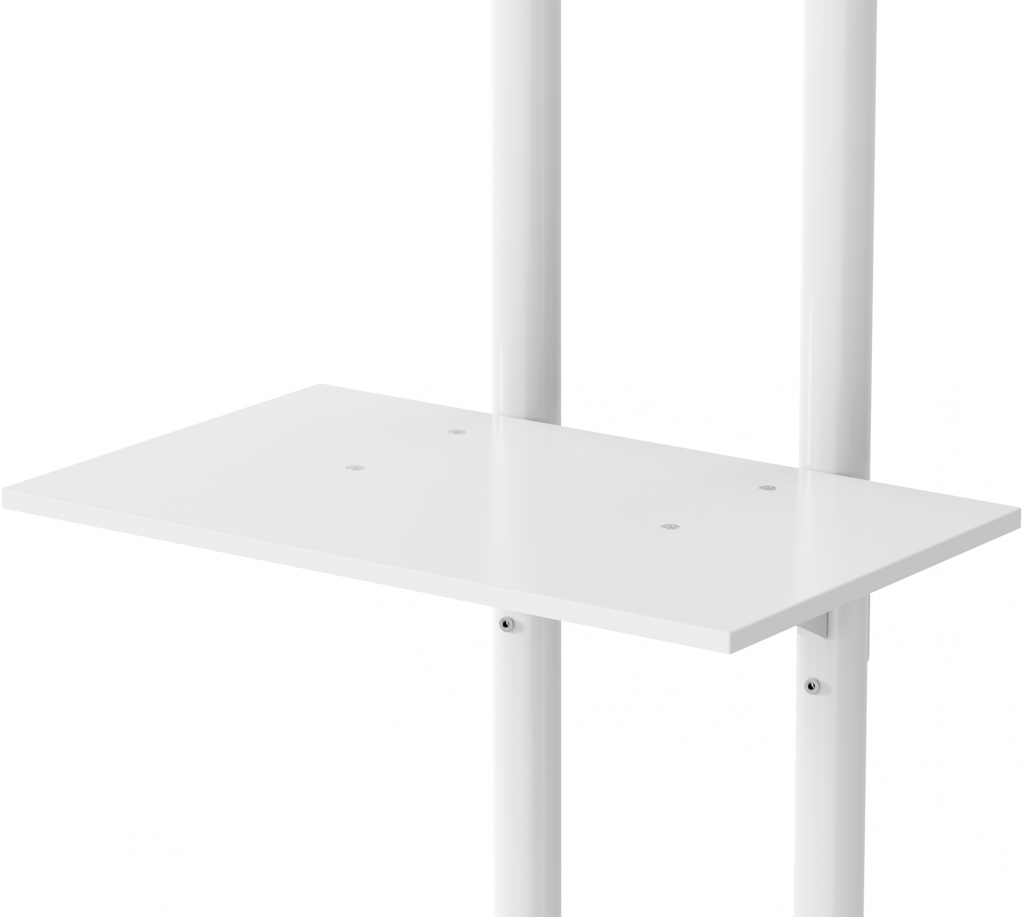 Стойка для телевизора Cactus CS-ST04 белый 37"-70" макс.68кг напольный мобильный