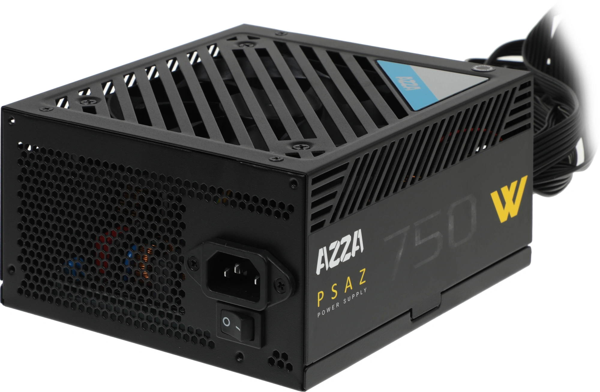 Блок питания Azza ATX 750W PSAZ-750W 80+ bronze (20+4pin) APFC 120mm fan 5xSATA RTL