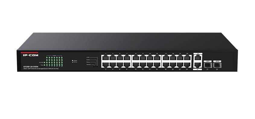 Коммутатор 24PORT POE G1128P-24-250W IP-COM