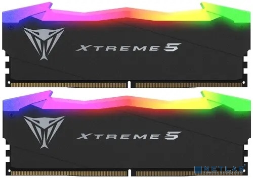 Память DDR5 2x16Gb 8000MHz Patriot PVXR532G80C38K Viper Xtreme 5 RGB RTL Gaming PC5-64000 CL38 DIMM 