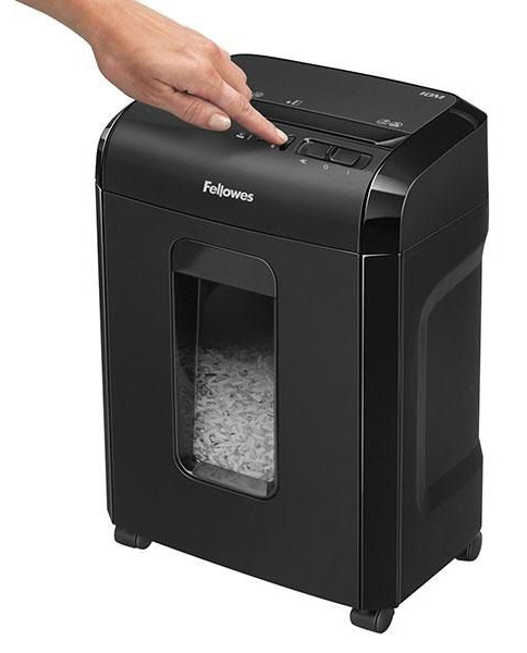 Шредер Fellowes PowerShred 10M (секр.P-5) фрагменты 10лист. 19лтр. скобы пл.карты