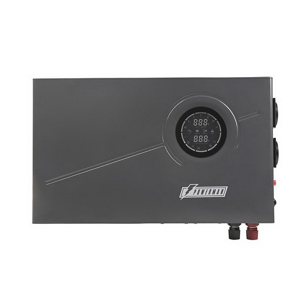 ИБП POWERMAN Smart 500 INV Graphite Мощность 500 ВА / 300 Вт, розетки Shuko - 2 шт. Стабилизирует на