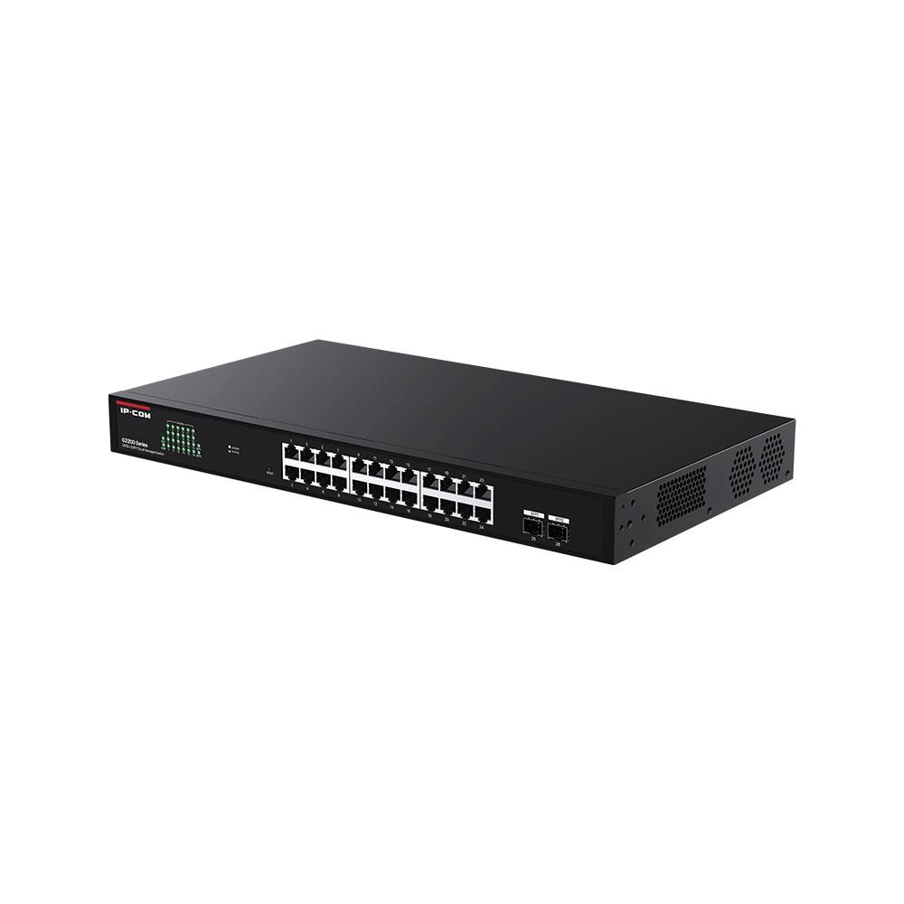 Коммутатор IP-Com G2226F (L2) 24x1Гбит/с 2SFP управляемый