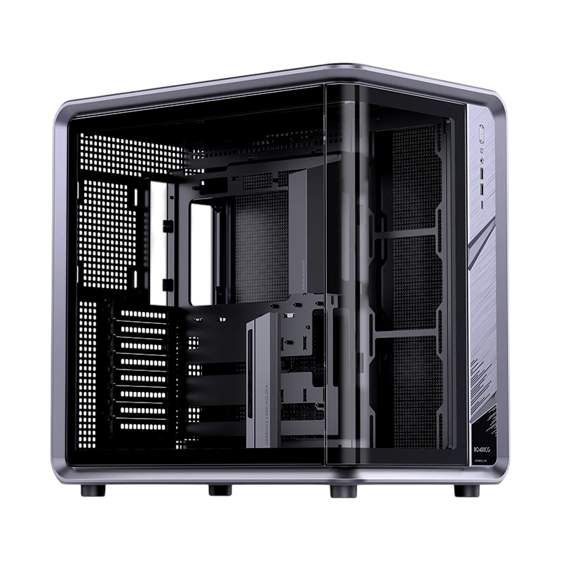 Корпус JONSBO BO400CG, Midi-Tower, TG, no fan, 2xUSB-A 3.0 + 1xUSB-C 3.2, ATX, mATX, mITX Grey