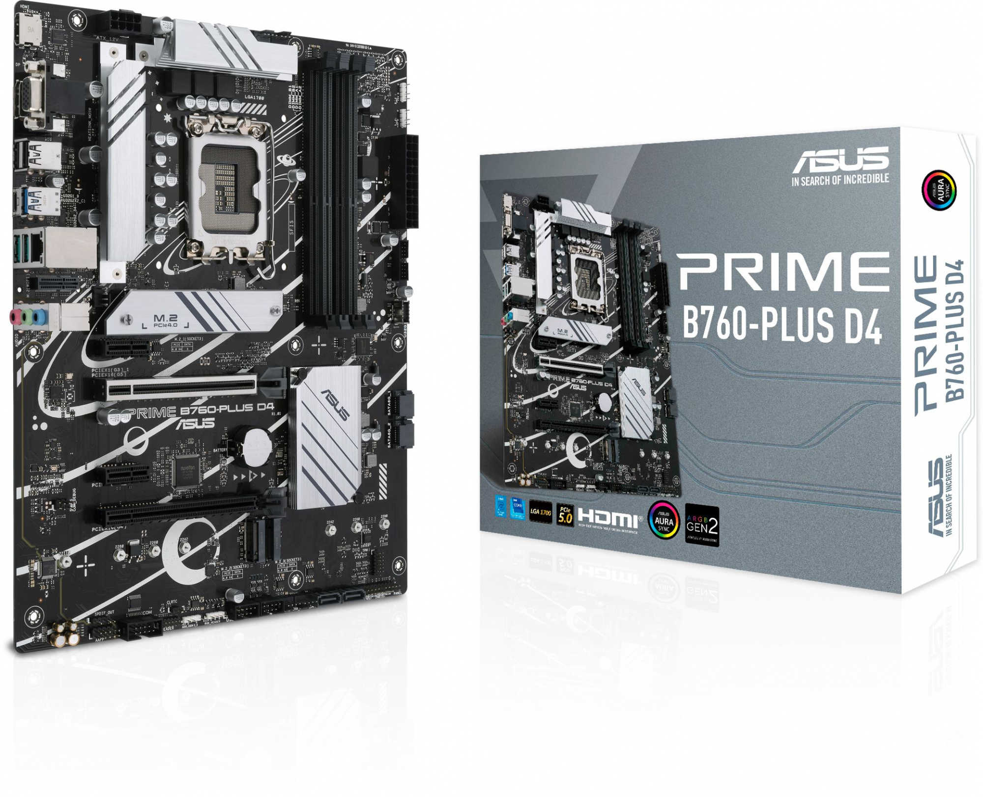 Материнская плата Asus PRIME B760-PLUS D4 Soc-1700 Intel B760 4xDDR4 ATX AC`97 8ch(7.1) 2.5Gg RAID+V