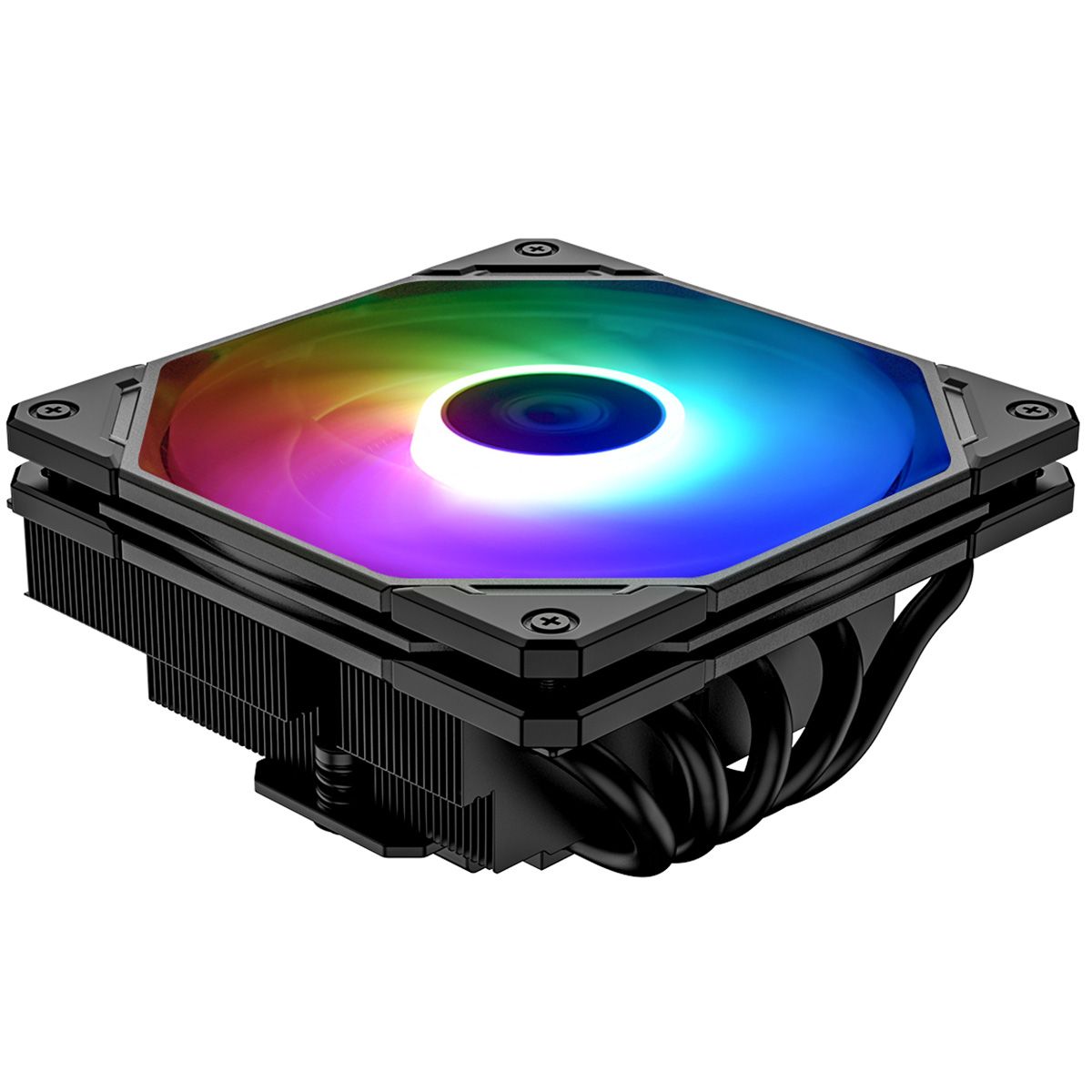 Устройство охлаждения(кулер) ID-Cooling IS-55 ARGB Soc-AM5/AM4/1200/1700/1851 черный 4-pin 31.2-31.2