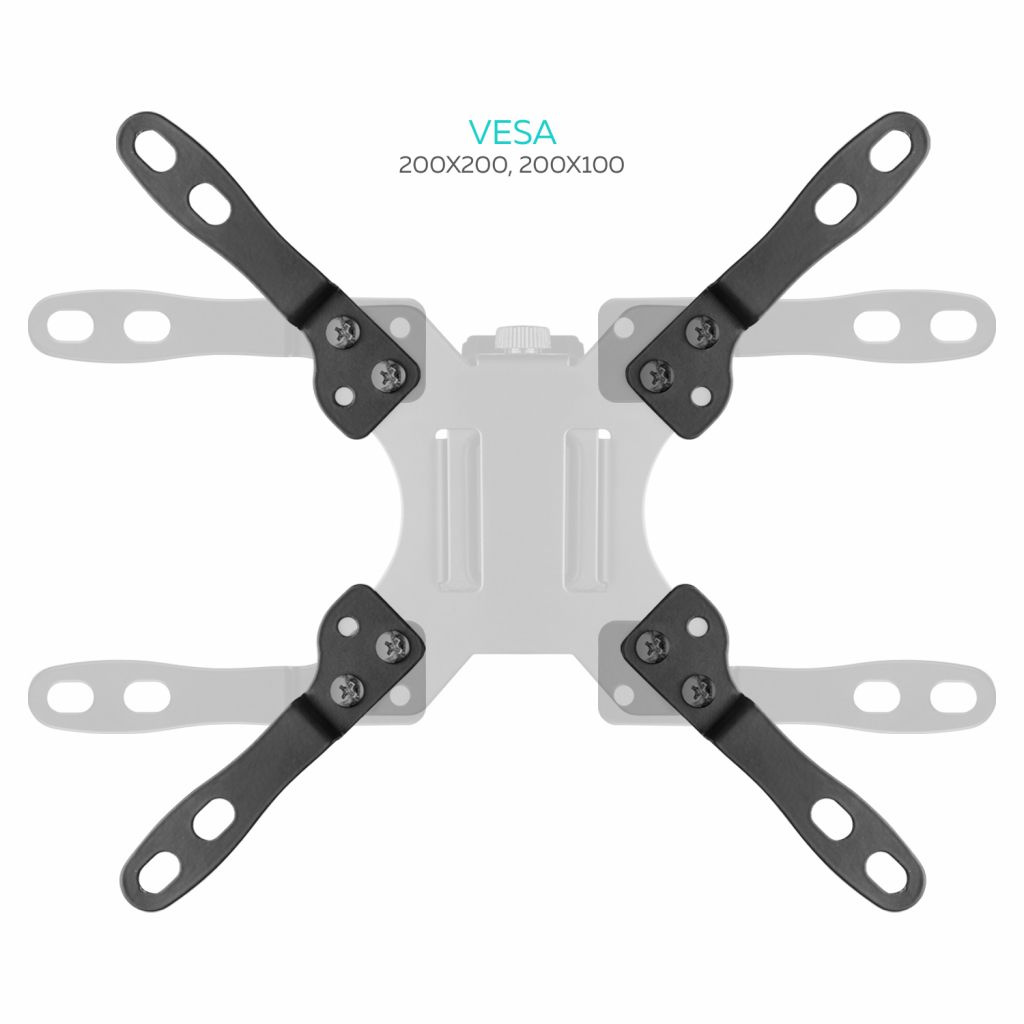 Кронштейн-адаптер для мониторов Onkron A2G черный макс.1.8кг настольный