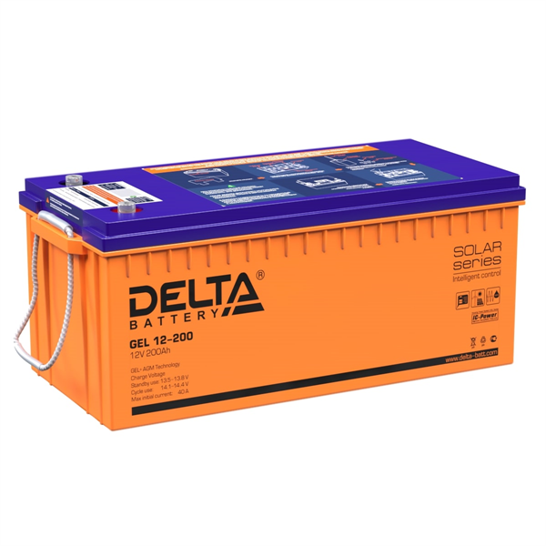 АКБ Delta аккумуляторная батарея  GEL 12-200 (12V / 200Ah)