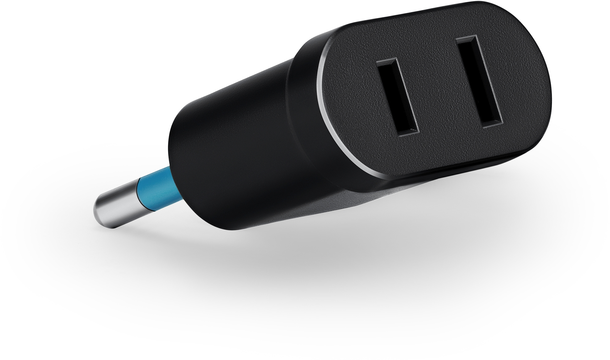 Адаптер-переходник Buro BU-PA02-B (1 розетка) черный (пакет ПЭ)