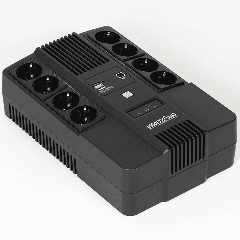 Источник бесперебойного питания Импульс Мастер 800 480Вт 800ВА черный