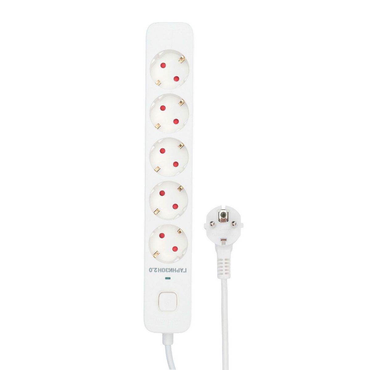 Гарнизон Сетевой фильтр 2.0  EPS-5-W-2  5р, 10А, 2м, ур.защиты 2+, белый, пакет (21442)