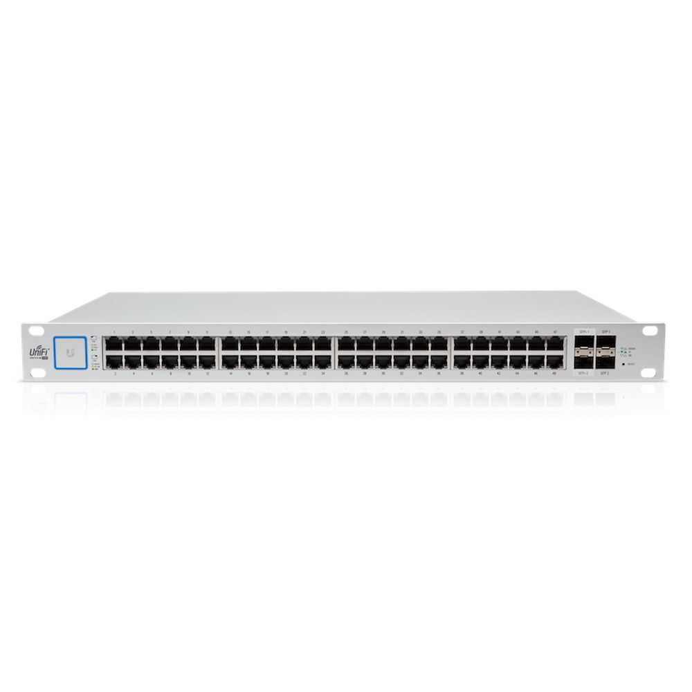 Коммутатор Ubiquiti UniFi Switch 48 PoE |USW-48-PoE| Ubiquiti PoE-коммутатор в стойку, 48х 1G RJ45, 
