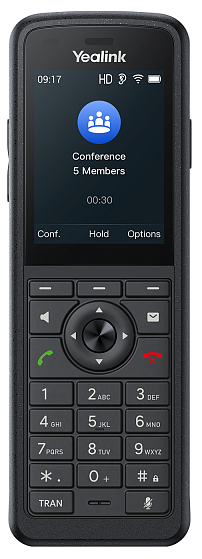 Телефон YEALINK AX86R, экран 2.4", Wi-Fi 6, IP67, Alarm, виброоповещение, Bluetooth, 3.5 mm, Type-C,