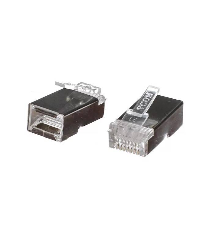 Коннекторы RJ45 8P8C для FTP кабеля 5 кат. экранированные, 20шт, VCOM <VNA2230-1/20>
