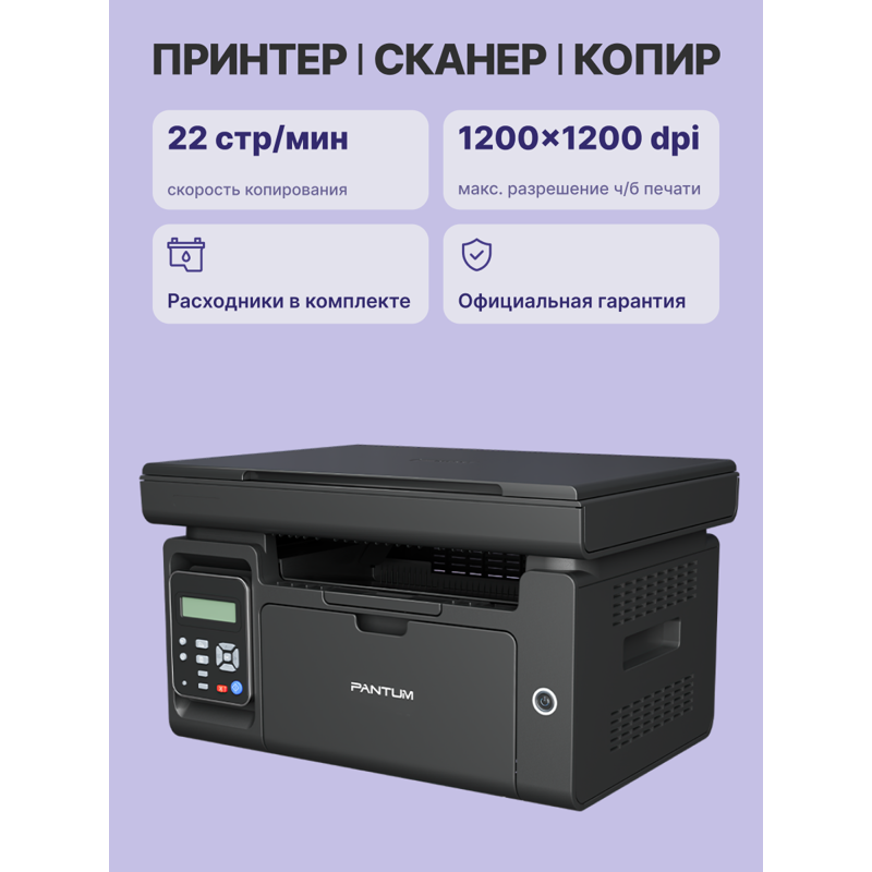 МФУ лазерный Pantum M6500 A4 черный