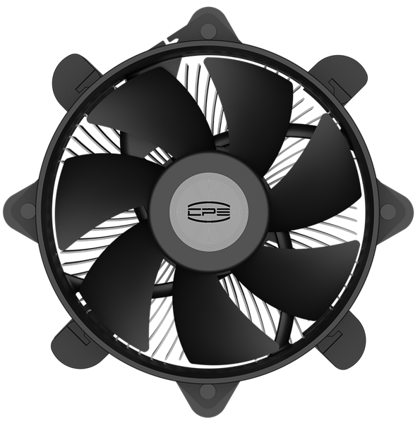 Устройство охлаждения(кулер) PcCooler R120 Soc-1200/1700/1851 серебристый 4-pin 27.8dB Al 95W 191gr 