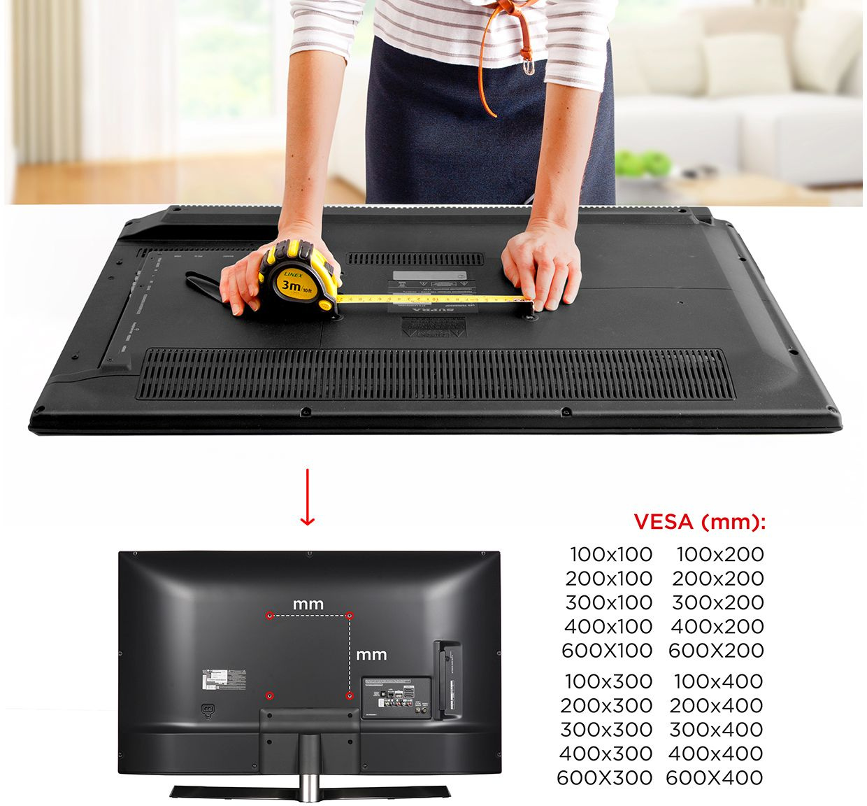 Кронштейн для телевизора Holder LCD-T6606 черный 32"-90" макс.60кг настенный наклон