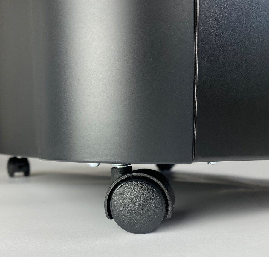 Шредер Heleos АП37-4 черный/серебристый с автоподачей (секр.P-4) фрагменты 220лист. 37лтр. скрепки с