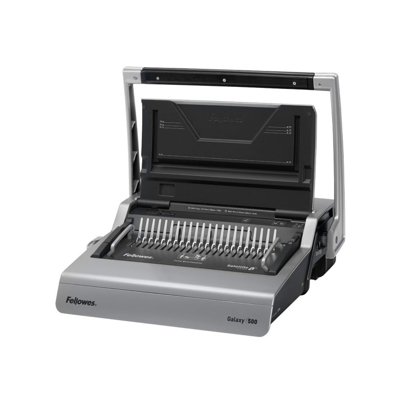 Fellowes® Переплетчик GALAXY на пластиковую пружину, сшивает до 500 лст., перфорирует 25 лст., Satel