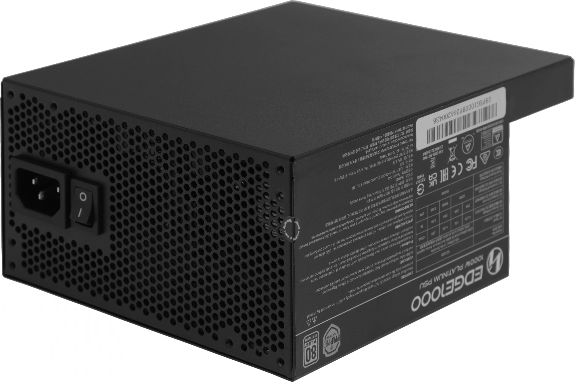 Блок питания Lian-Li ATX 1000W EDGE1000 Gen.5 80+ platinum (20+4pin) APFC 120mm fan 12xSATA Cab Mana