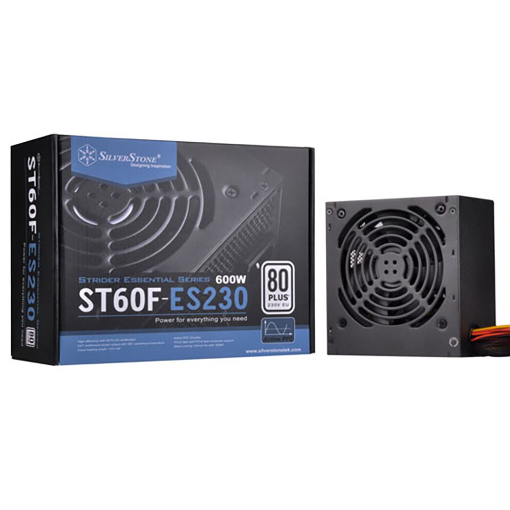 SST-ST60F-ES230 V1.0 PSU-P217-600W-230V ONLY-ATX-120mmFAN-FIXED C-80PLUS-RoHS-GM  (223321) {8}