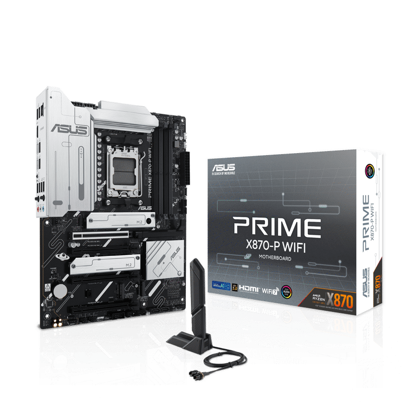 Материнская плата Asus PRIME X870-P WIFI Socket AM5 AMD X870 4xDDR5 ATX AC`97 8ch(7.1) 2.5Gg RAID+HD