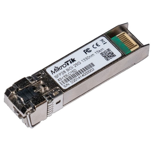 Трансивер MikroTik Pair of bidirectional SFP 1G / SFP+ 10G / SFP28 25G 15km modules (T1270nm/R1330nm