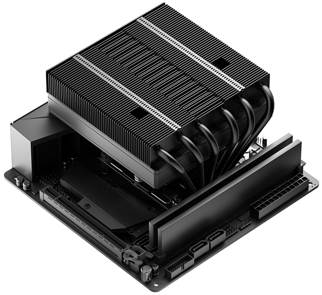 Кулер для процессора ID-COOLING IS-77-XT BLACK LGA1851/1700/1200/115X/AM5/AM4 низкопрофильный высота
