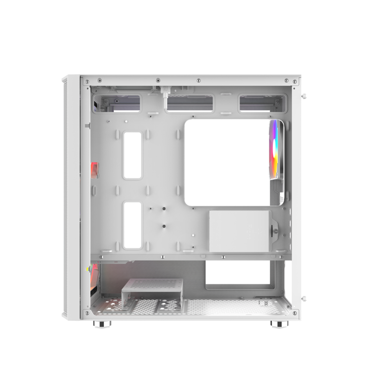 Корпус SAMA S30 White, Midi-Tower, TG, 2x140mm + 1x120mm ARGB, 1xUSB 3.0 + 1xUSB 3.1 Type-C, mATX, m