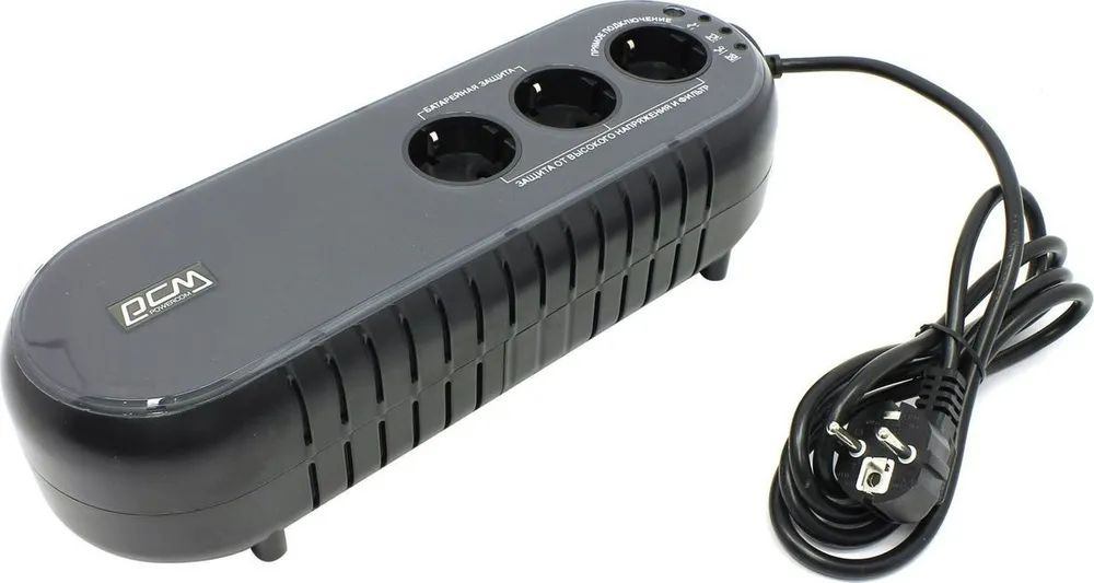 Источник бесперебойного питания Powercom WOW 500U 2024 250Вт 500ВА черный