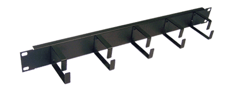 Органайзер 19" 1U 5 колец TWT-ORG1U-5V