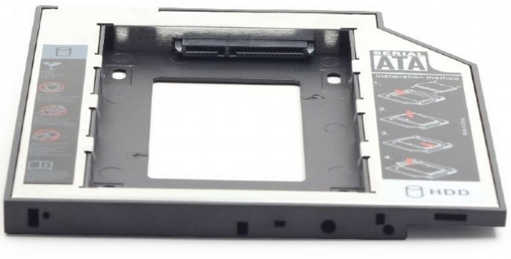 Gembird MF-95-02 Низкопрофильный адаптер для 2.5-дюймового накопителя в отсек 5.25 дюйма, 12 мм