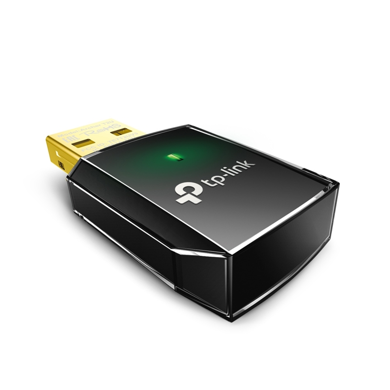 Сетевой адаптер Wi-Fi TP-Link Archer T2U AC600 USB 2.0 (ант.внутр.) 1ант.